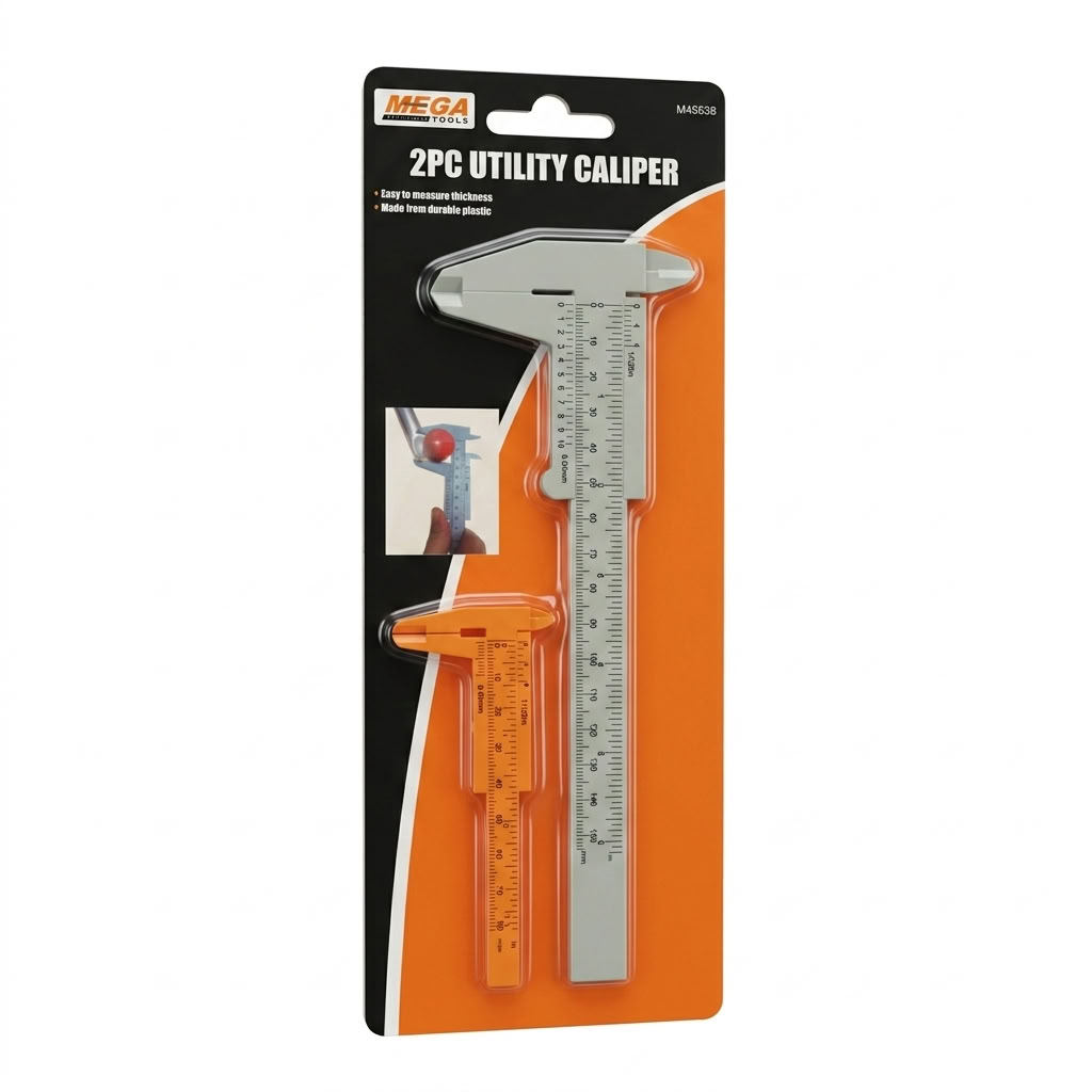 VERNIER CALIPER - PLASTIC - 2PC SET 3" & 6" MEGA M45538