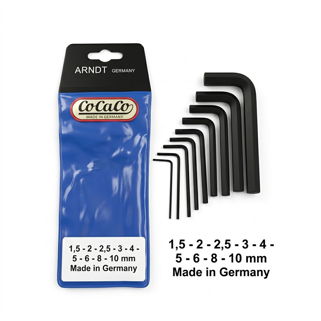 ALLEN KEY SET - SHORT GERMANY 1mm - 10mm