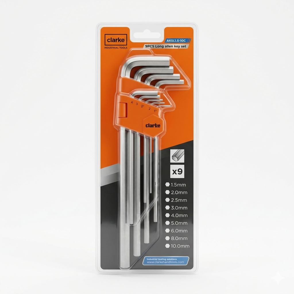 ALLEN KEY SET - LONG GERMANY [mm] 1.5mm - 10mm COCACO