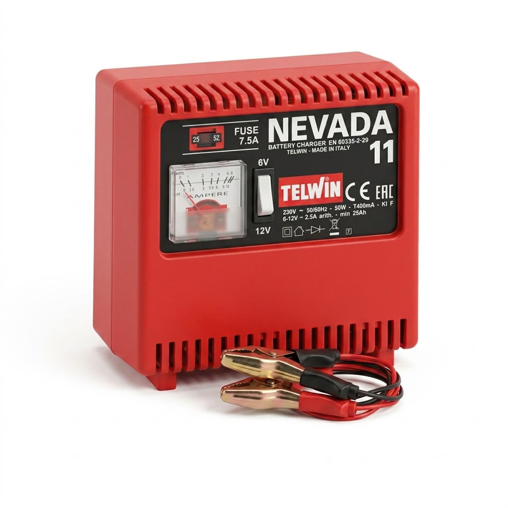 BATTERY CHARGER - NEVADA 11 - 6 / 12V 6/3 Amps TELWIN