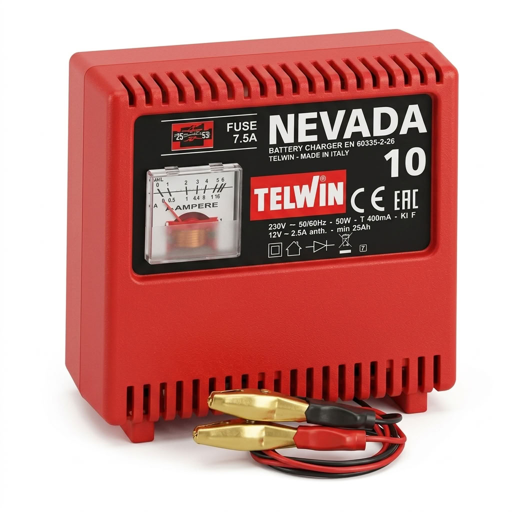 BATTERY CHARGER - NEVADA 10 -12V 7.5 Amps TELWIN