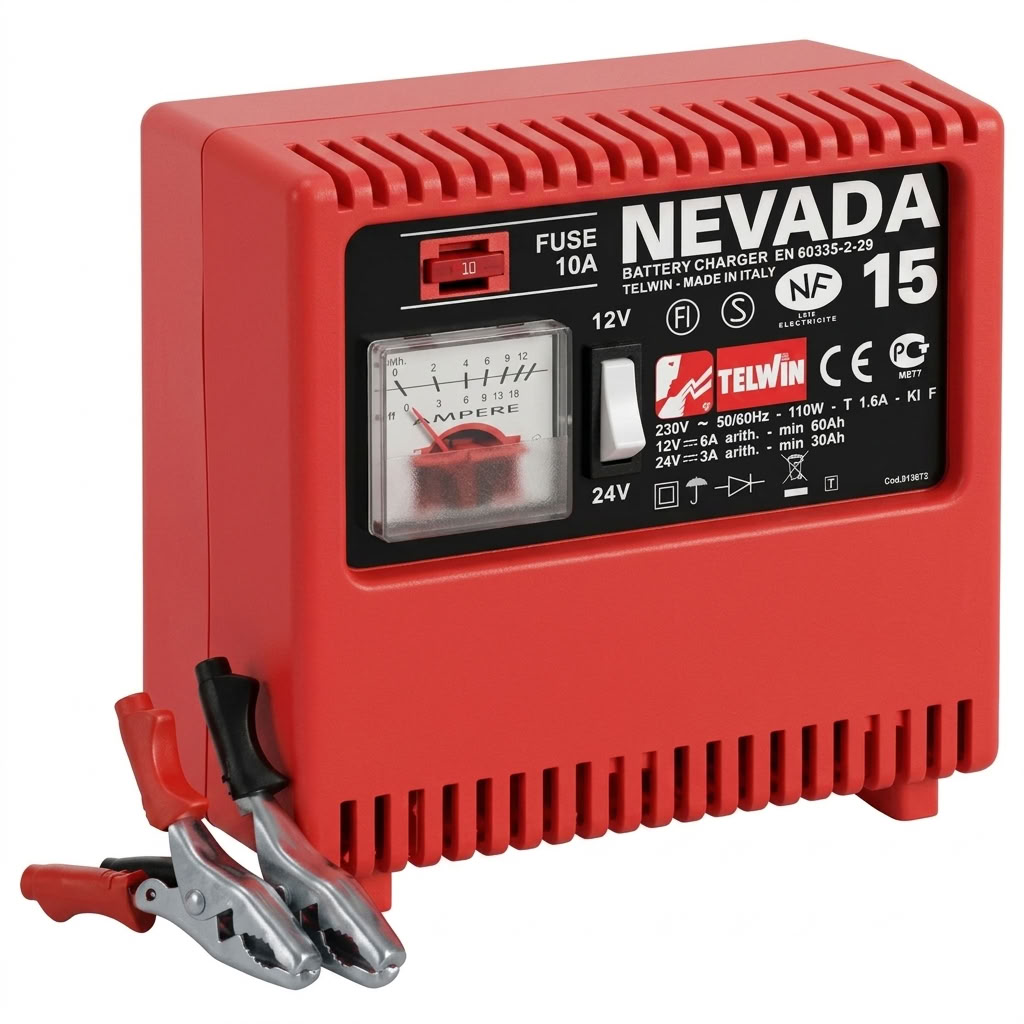 BATTERY CHARGER - NEVADA 15 -12V 6/3 Amps TELWIN