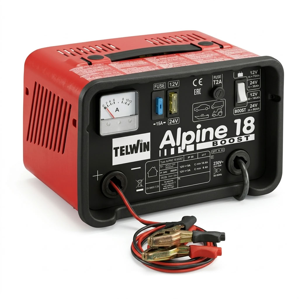 BATTERY CHARGER - ALPINE 18 [12 / 24V - BOOST] 9/5 Amps TELWIN